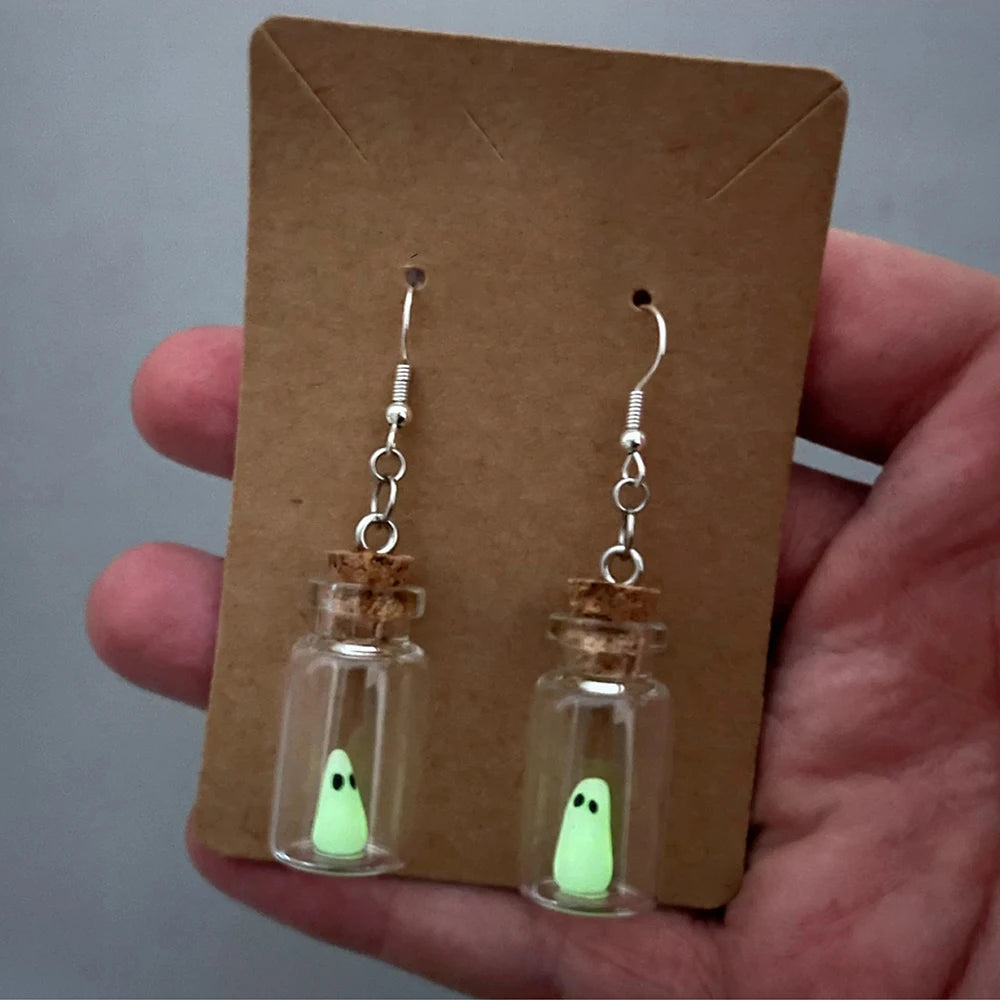 Spooky Spirits Bottle Earrings